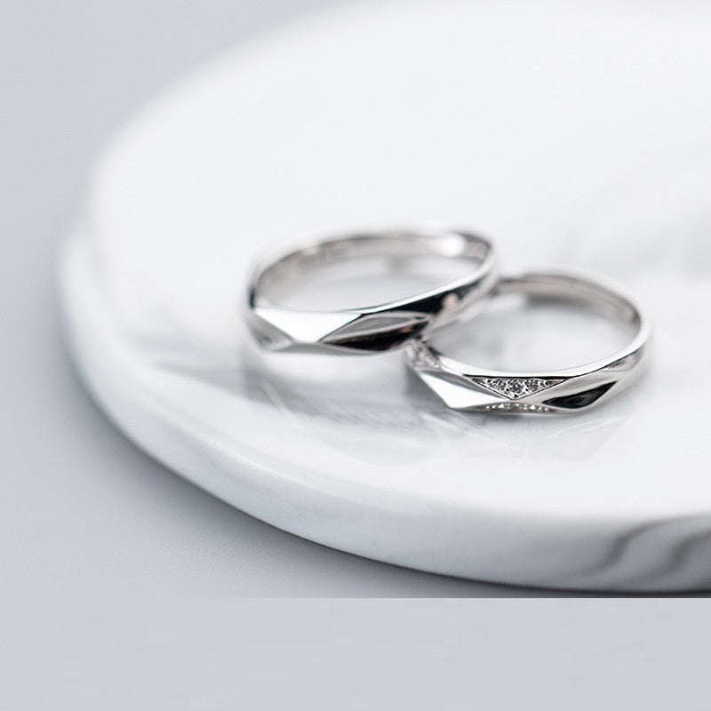 Silver Couple Rings for Men and Women (S925)