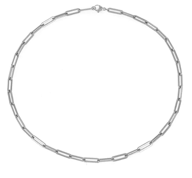 Paperclip Stainless Steel Necklace