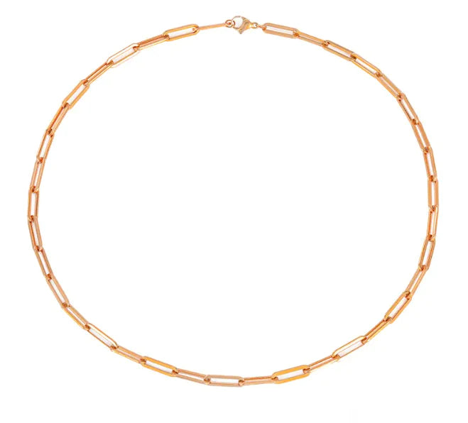 Paperclip Stainless Steel Necklace